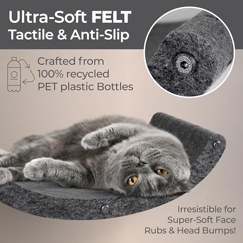 Wall Mounted Cat Shelves Set of 4 PET Felt Climber Furniture R661