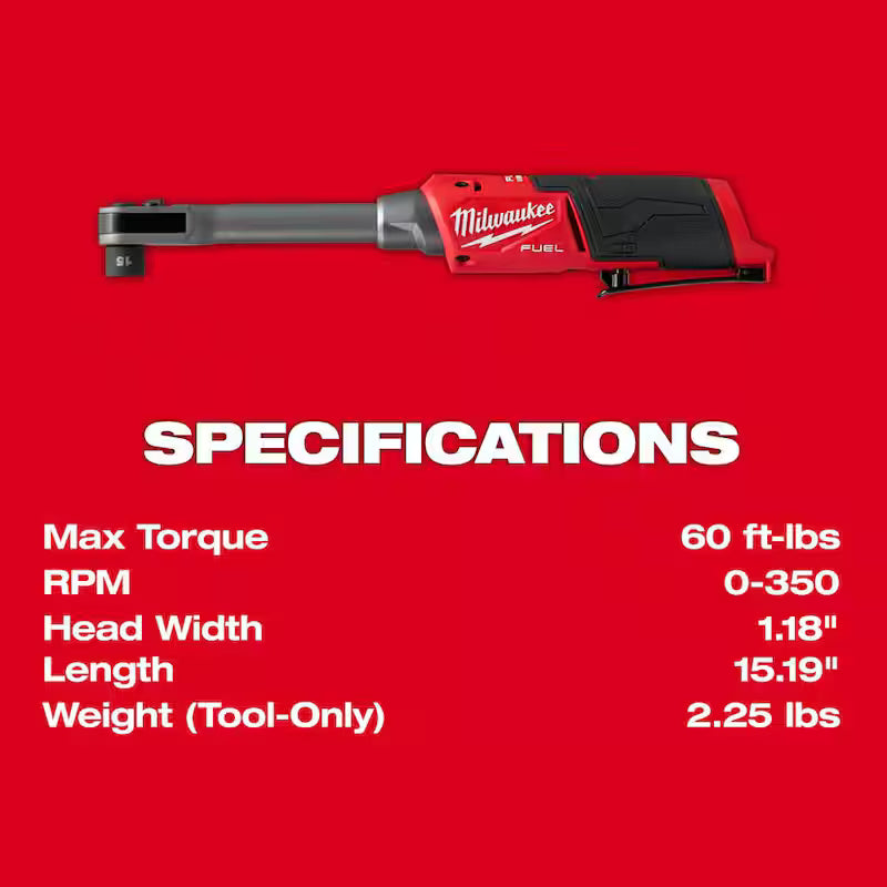 12V Lithium-Ion Brushless Cordless Extended Reach Box Ratchet W670788