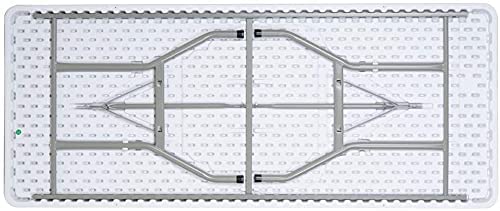 White Plastic 6ft Folding Table B3101