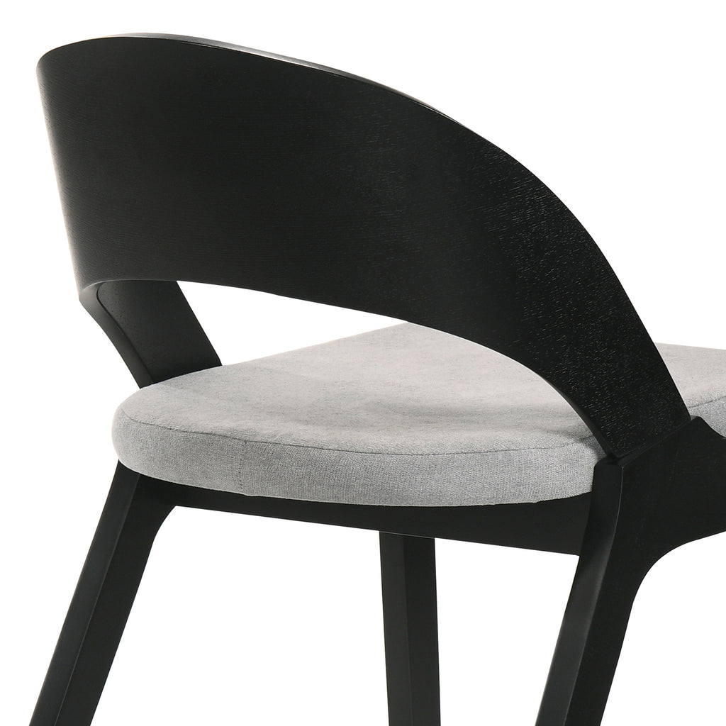 Fabric & Wood Accent Chairs, Set of 2 J406