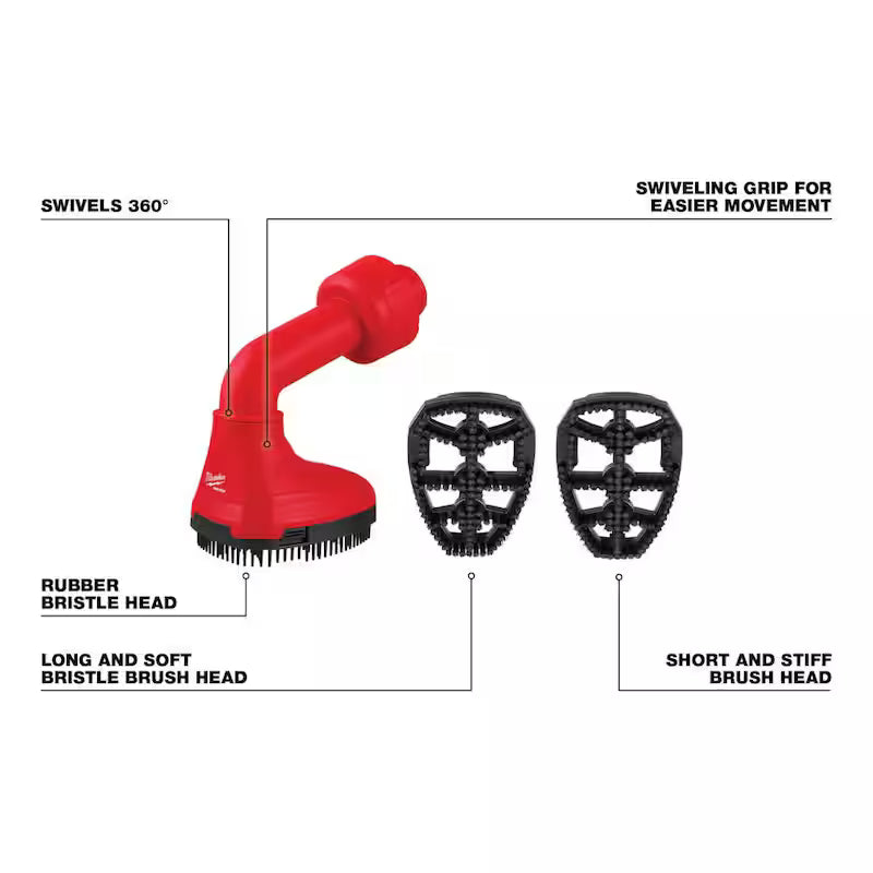 9 Gal. Cordless Wet/Dry Shop Vacuum Kit with Swiveling Palm Brush Tool X710