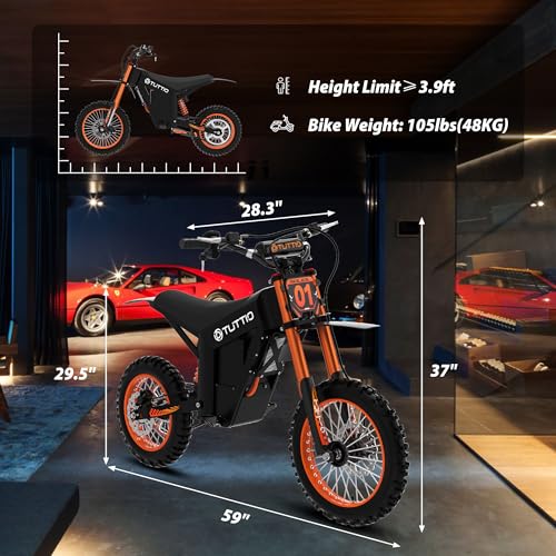 48V 21AH Removable Battery Electric Dirt Bike with Hydraulic Brakes Y412
