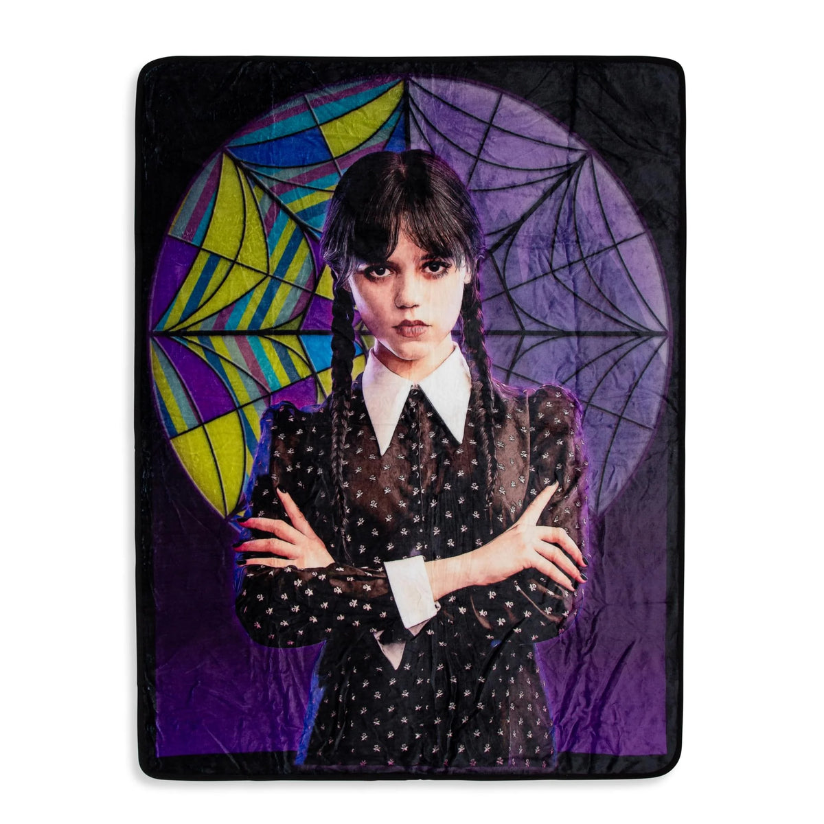 Wednesday Raschel Throw Blanket 45 x 60 Inches C657