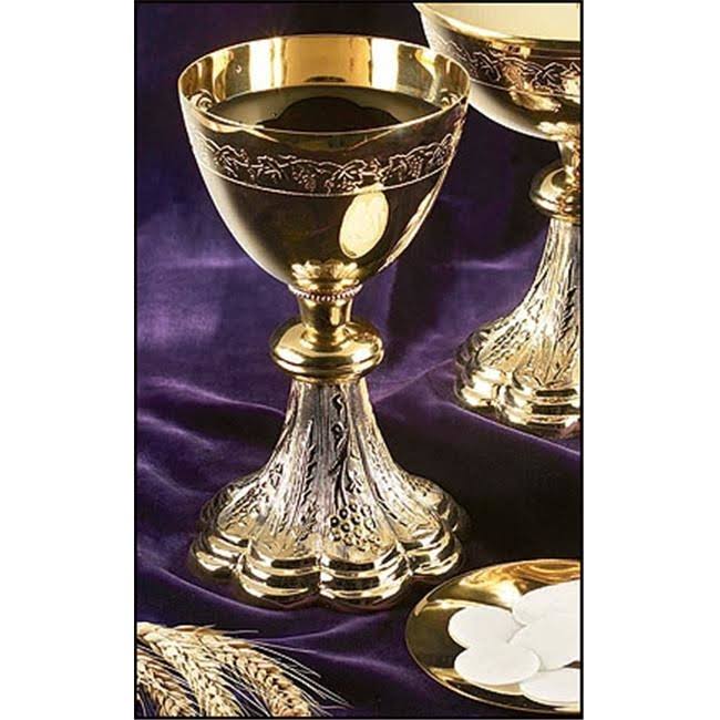 Gold Gild Priest Chalice & Paten J3079