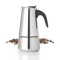 6 Cup Stovetop Espresso Maker 10oz Stainless Steel Black I1279