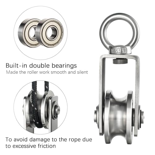 Stainless Steel Cable Pulley Wheel 2 Pack A419301