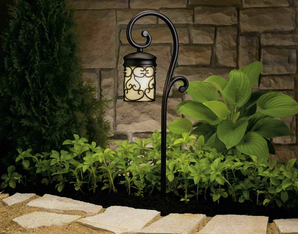 Textured Black Landscape Path Light L301