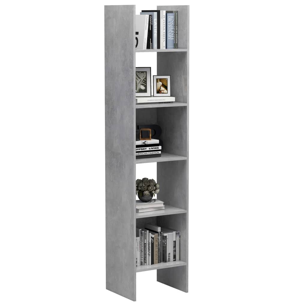 Concrete Gray Chipboard Book Cabinet S680