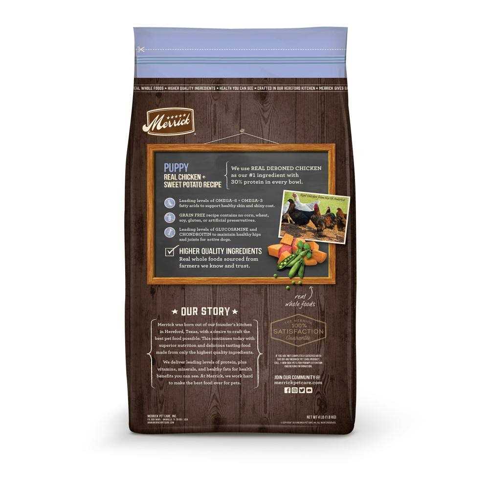 Grain Free Puppy Chicken Sweet Potato Recipe Dry Dog Food F87103