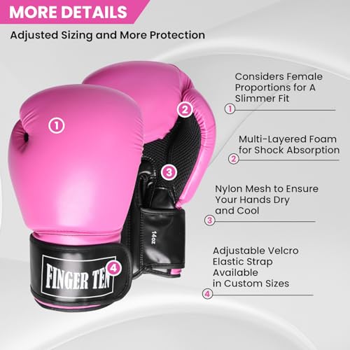 Black Leather Boxing Gloves V1188