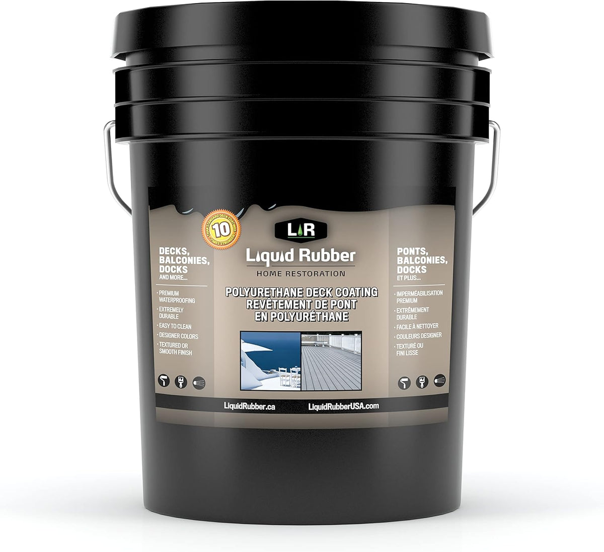 White 5 Gallon Deck Coating T175157