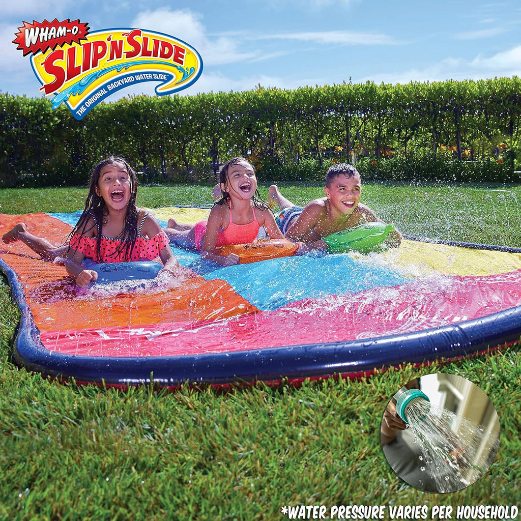 Triple Slip and Slide with 3 Bodyboards Water Slide W794588