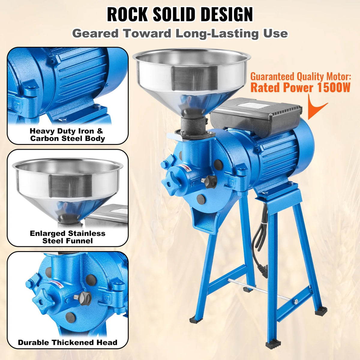 1500W Electric Grain Mill Grinder W90825