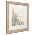 White Matte Birch Frame 16x16-Inch Wall Art B5398