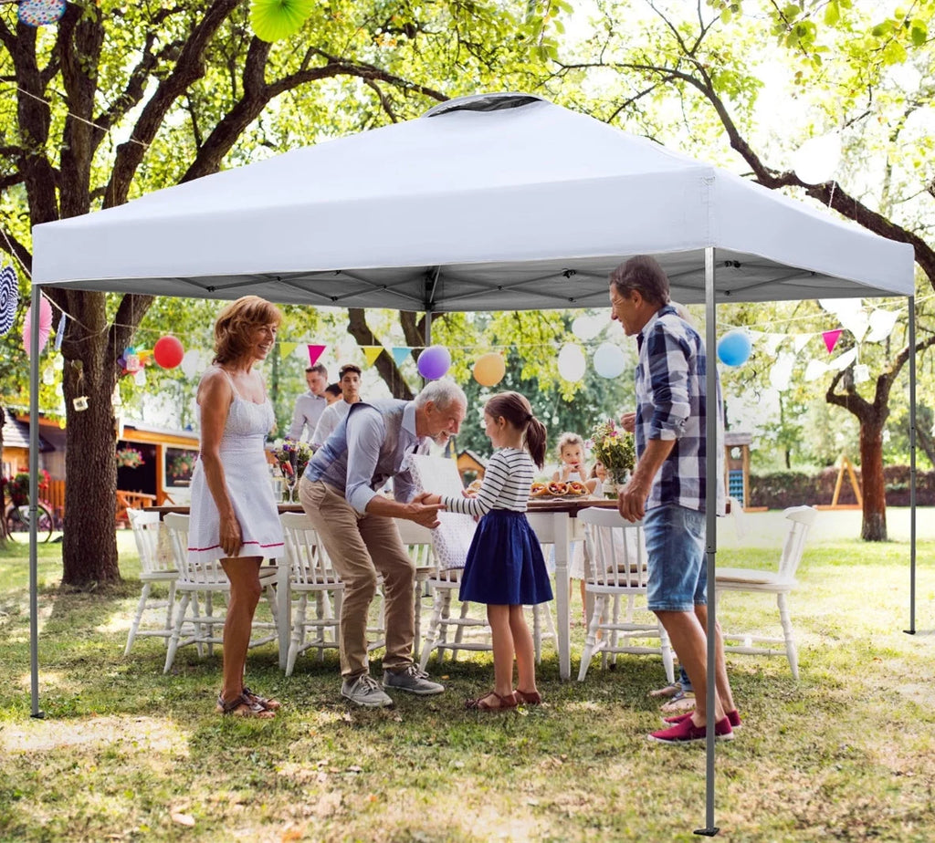10' x 10' Blue Pop Up Canopy Tent with Wheeled Bag S680