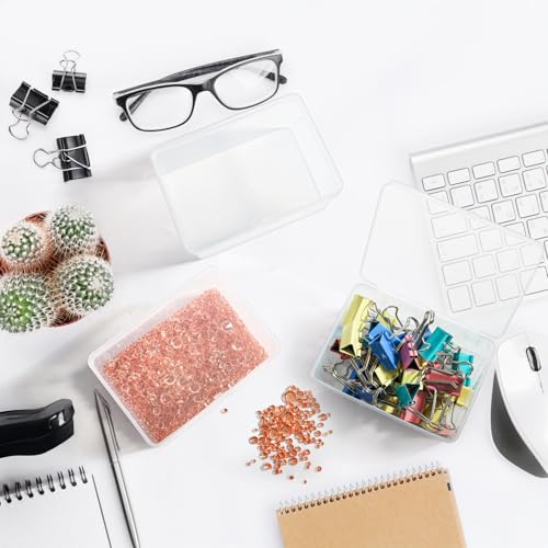 20 Pcs Clear Plastic Playing Card Cases A3593