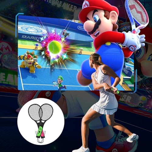 Switch Sports Games Accessories Bundle, 10 in 1 Family Party Pack with Tennis Rackets, Golf Clubs, Leg Straps & Joycon Grips O6768