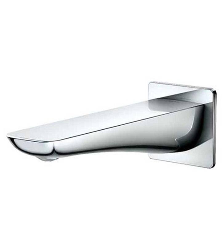 Brushed Nickel Wall Tub Spout L4047