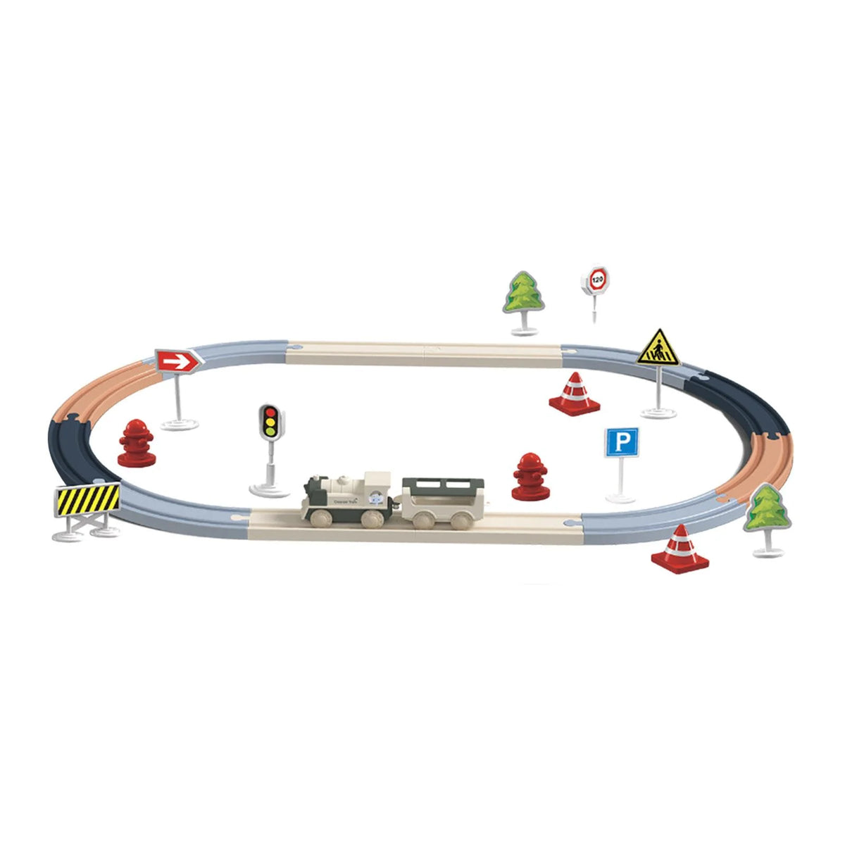 30pcs Puzzle Train Tracks Set A8054