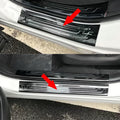 Black Stainless Door Sill Scuff Plate Trim Pack of 2 N39828