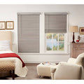 Cordless Faux Wood Blind in Grey D1912
