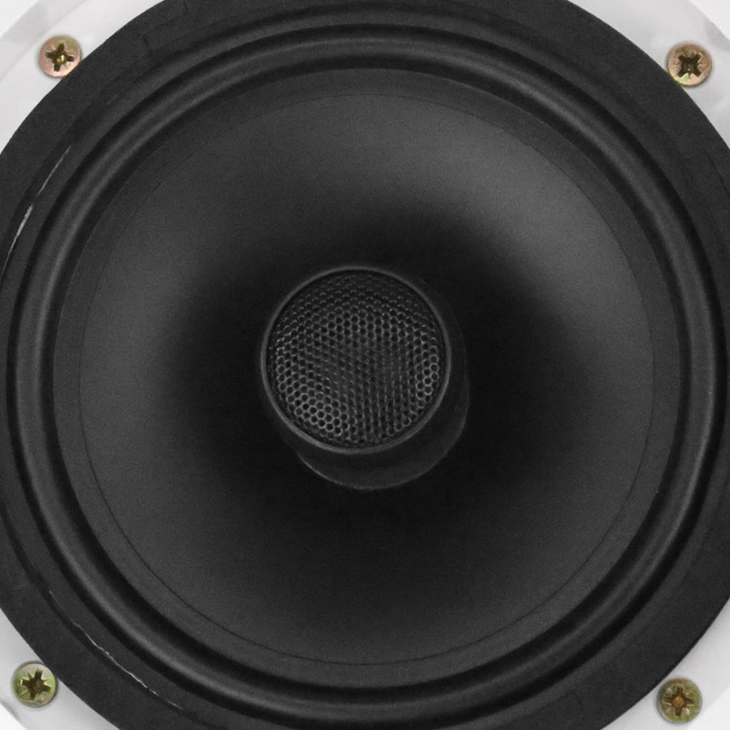 Dual 6-Inch in-Wall/in-Ceiling 2-Way Stereo Sound Speaker with 1" Silk Dome Tweeter and Crossover Network, Pack of 2 S254816