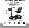 4 Wheel Mobility Scooter with Head Light, Max Speed 5 Mph, Max Load 265lbs R845