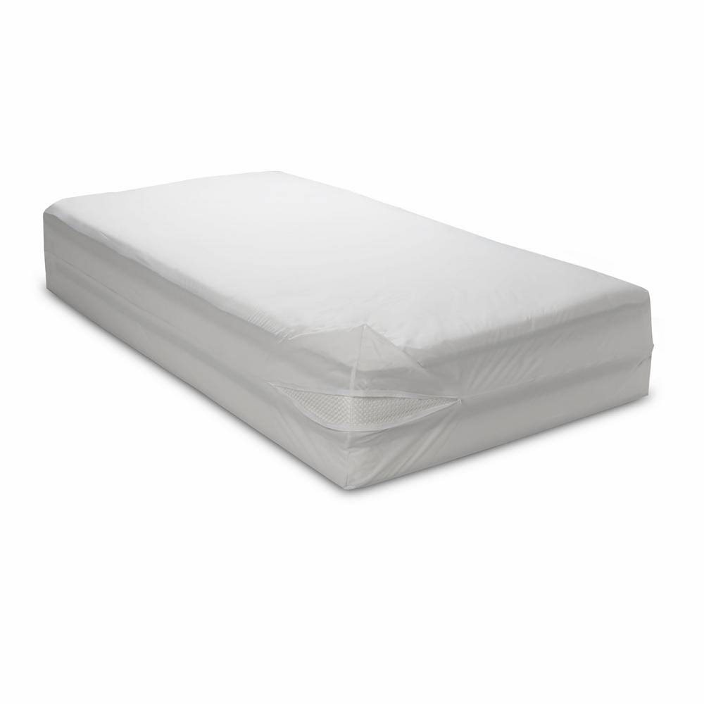 White Full Long Allergen Mattress Cover D163287