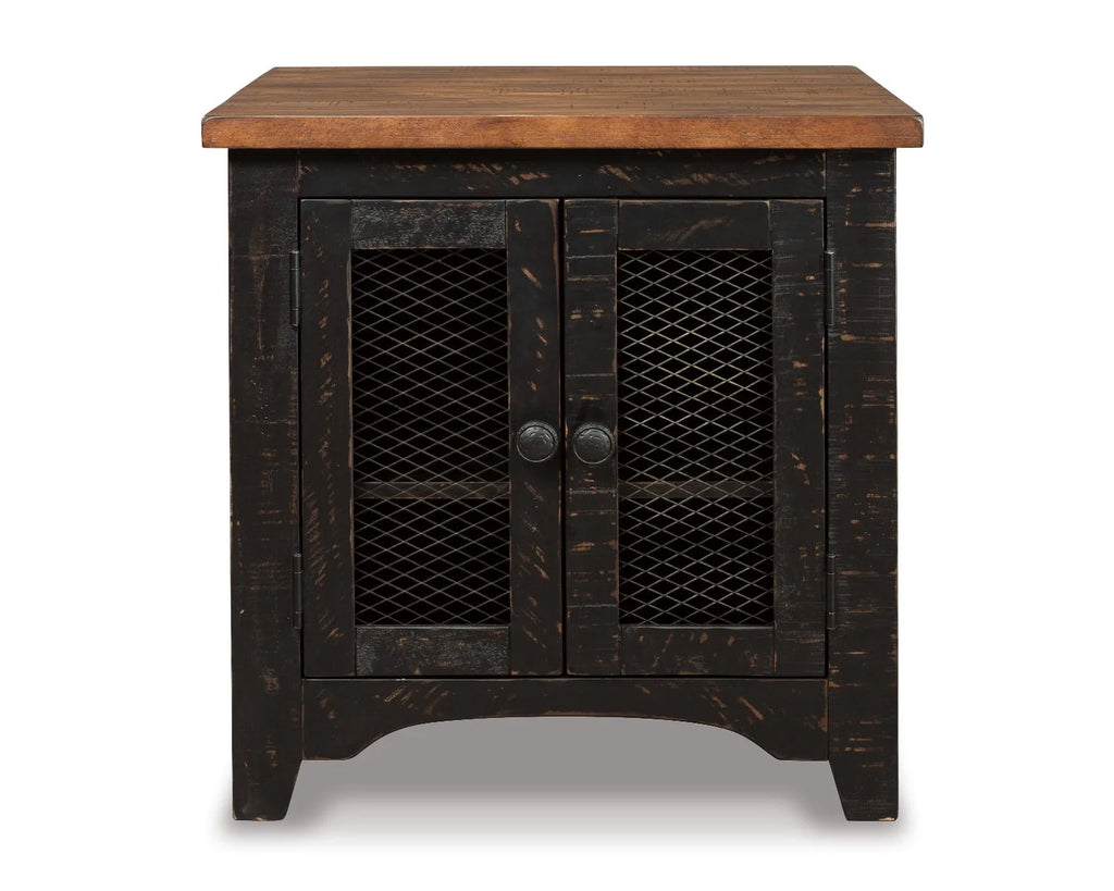 Black/Brown End Table L880078