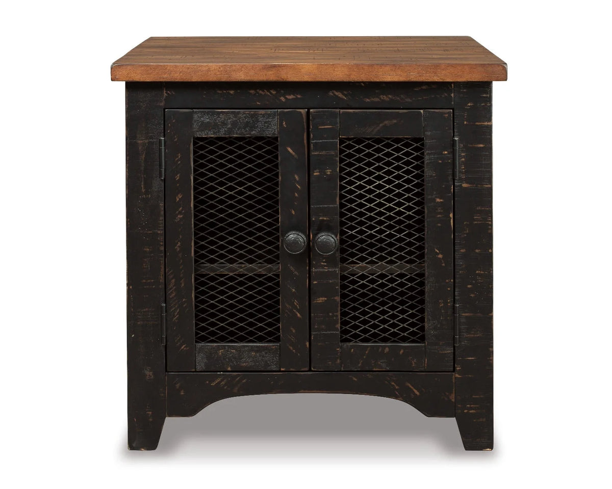 Black/Brown End Table L880078