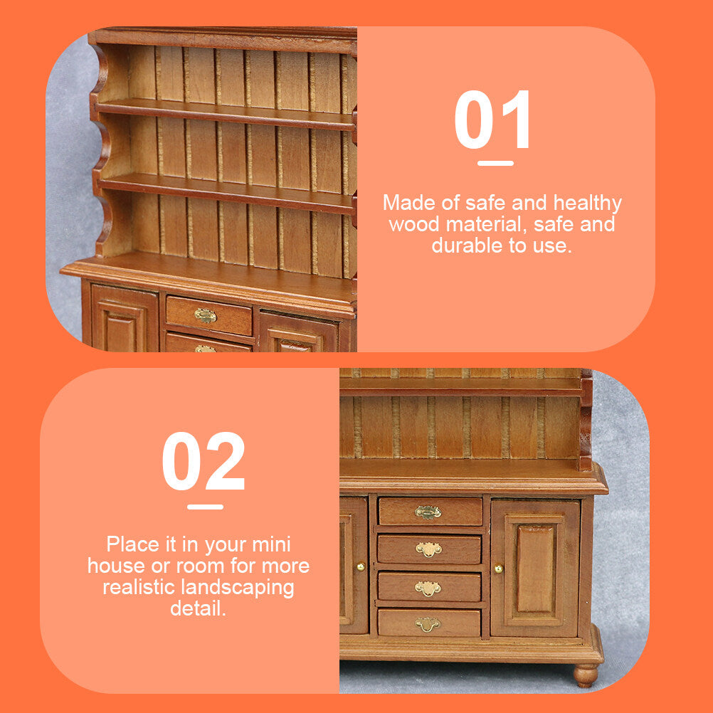 Mini Cabinet Wooden Craft Children Toy M54974