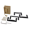 Satin Brass Adjustable Wall Mount Full Back Plate Hinge C88276