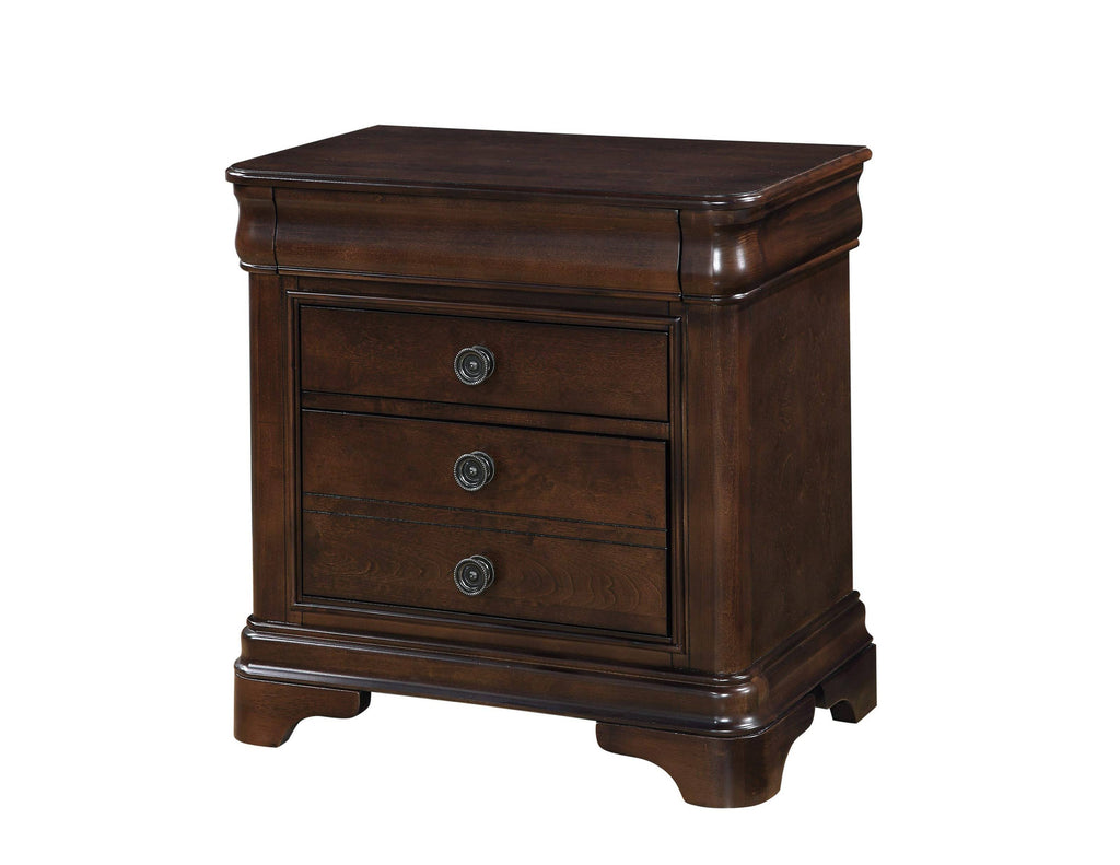 3 Drawer Cherry Nightstand O501