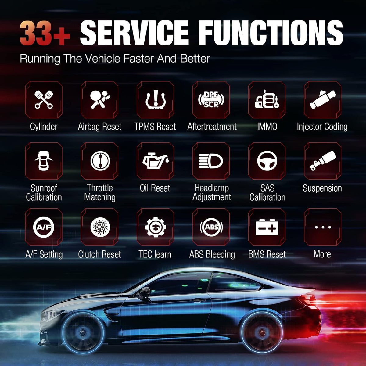 Autel Diagnostic Tool with 33+ Services, ECU Coding, Full Systems Diagnostic, Bidirectional Control L944253
