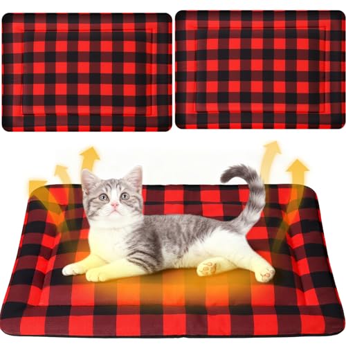 2 Pack Green Self Warming Cat Bed 18 x 24 Inch S79943