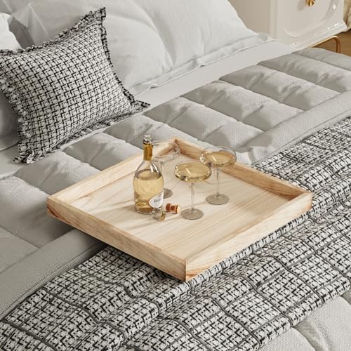 Large Square Rustic Wood Serving Tray 24 x 24 B618