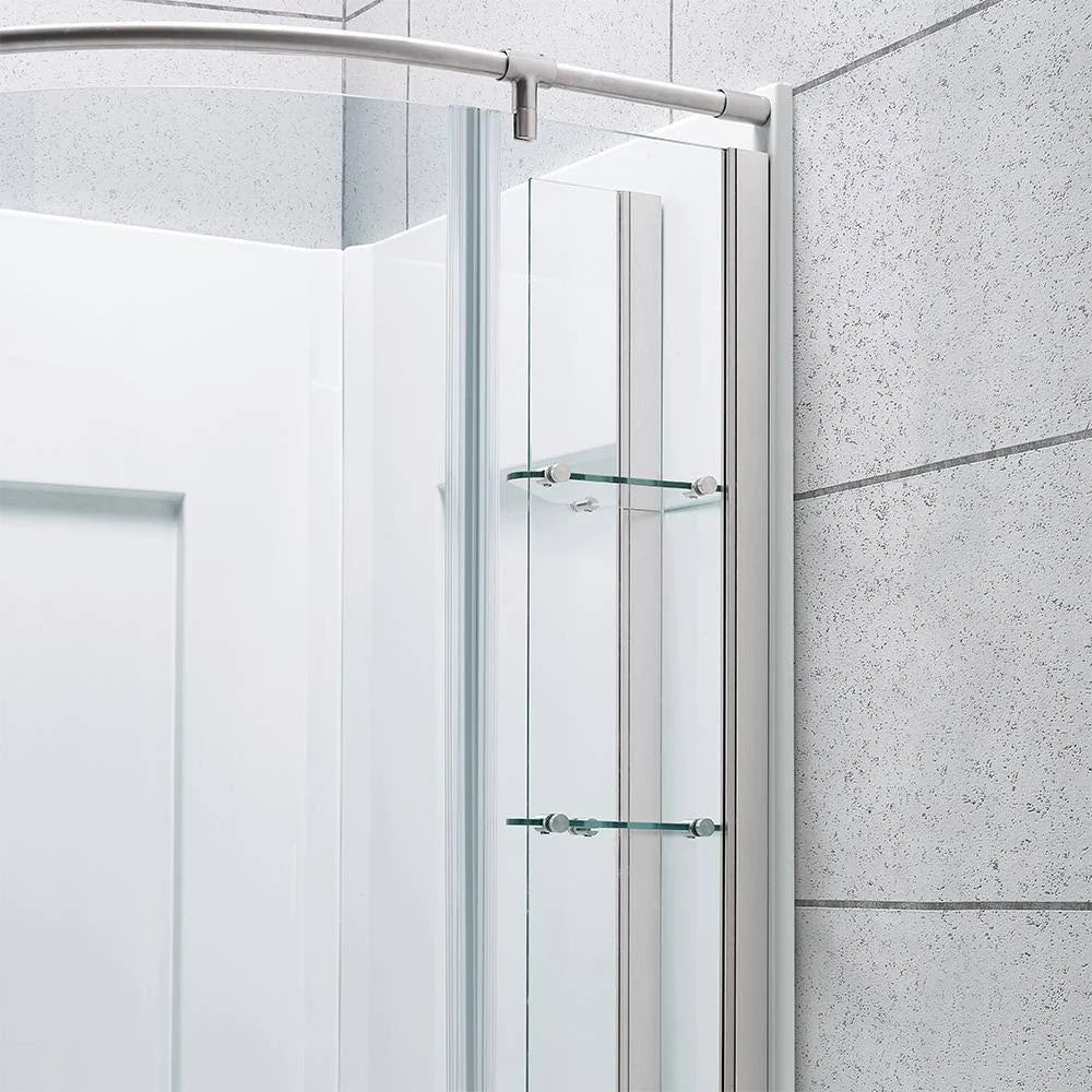 Corner Drain Shower Stall Kit I55430