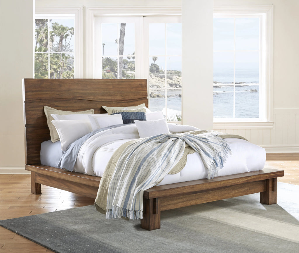 Full Platform Bed in Natural Wood O818767
