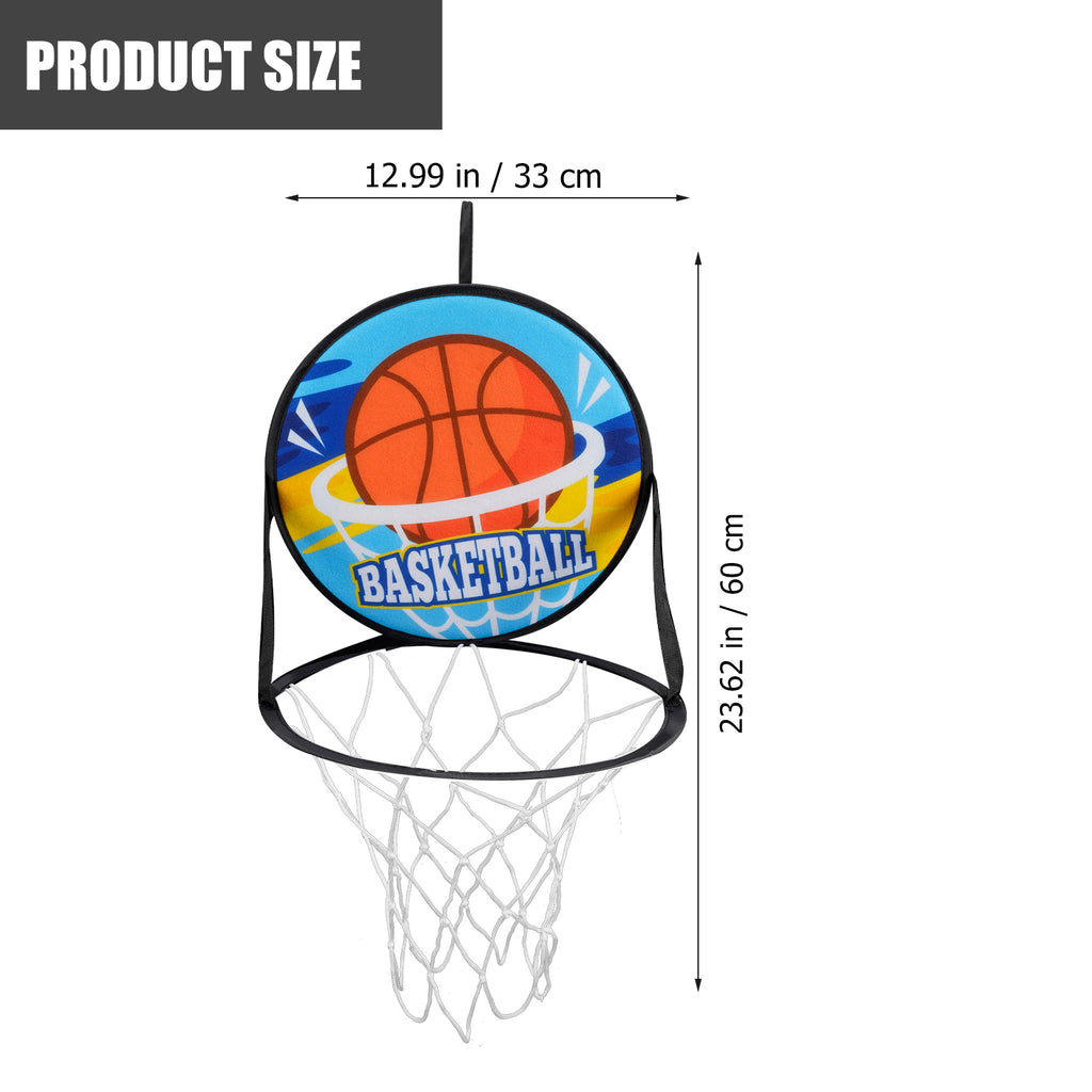 Double Sided Basketball Hoop Dart Board Sticky Ball Set A327802