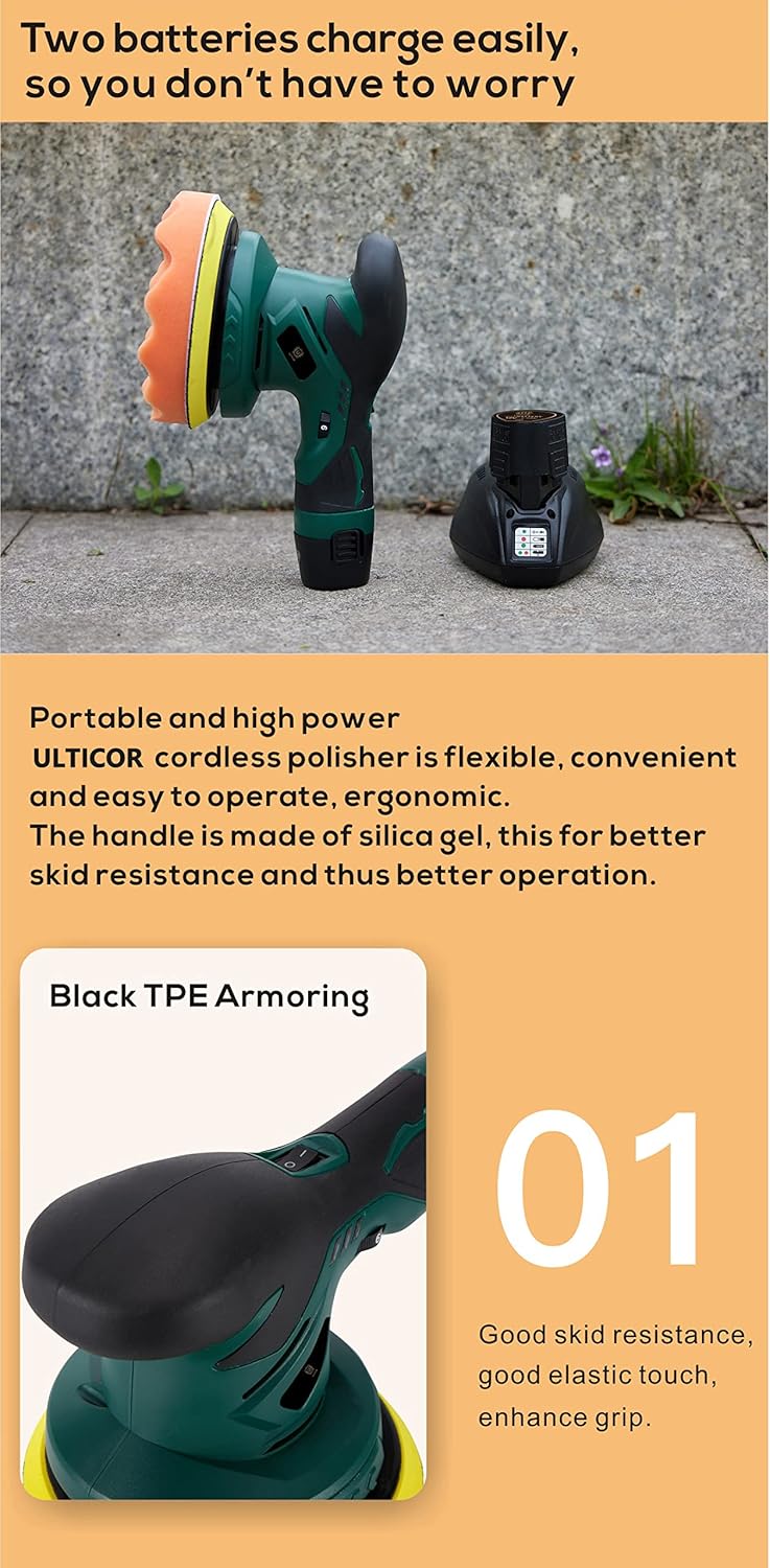 Cordless Car Buffer and Polisher Kit L6445