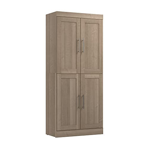 Ash Gray Wardrobe Organizer Storage Cabinet E6615