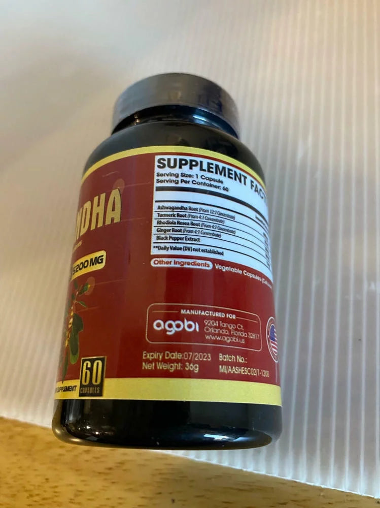 High Concentrated Ashwagandha Capsules 120 Count F911694
