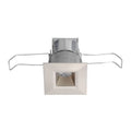 Satin Nickel Mini LED Square Downlight 2700K Flood Beam Spread F79008