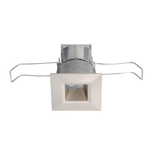 Satin Nickel Mini LED Square Downlight 2700K Flood Beam Spread F79008