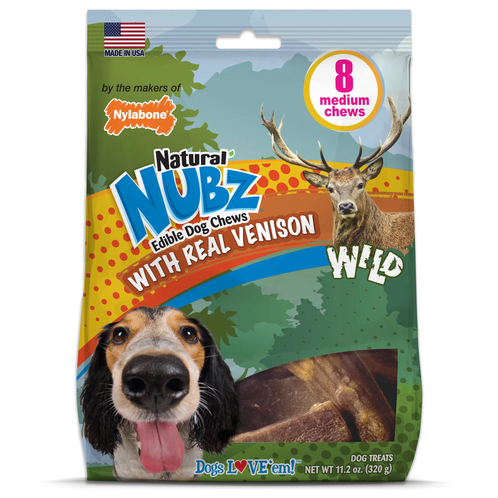 Natural Long Lasting Edible Venison Dog Chews Large 8 Count R85689