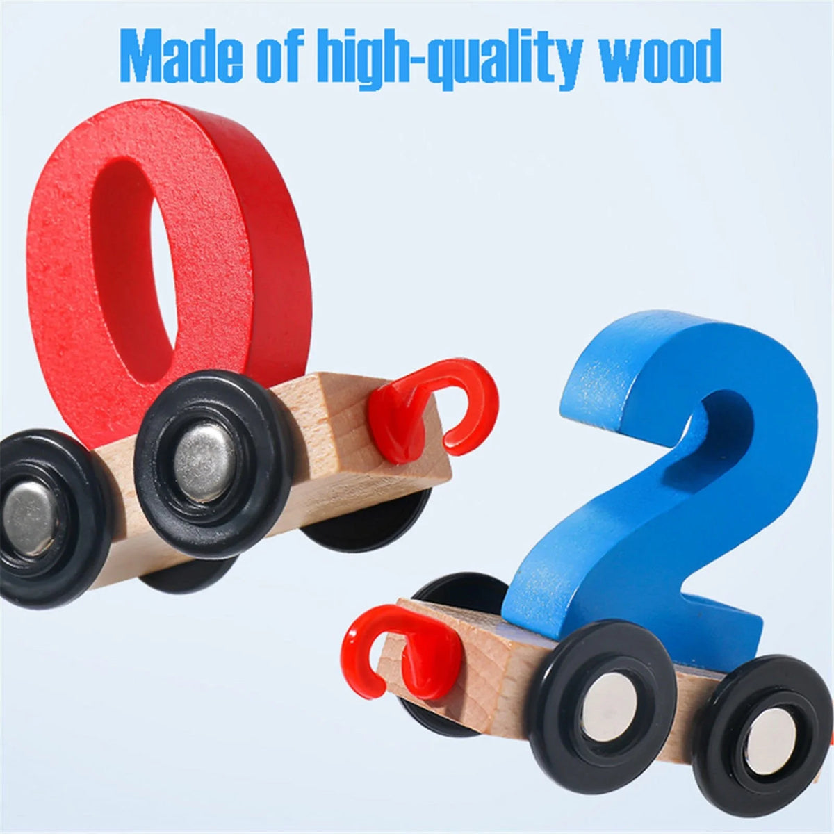 Wooden Magnetic Train Building Blocks Puzzle Toys E982342