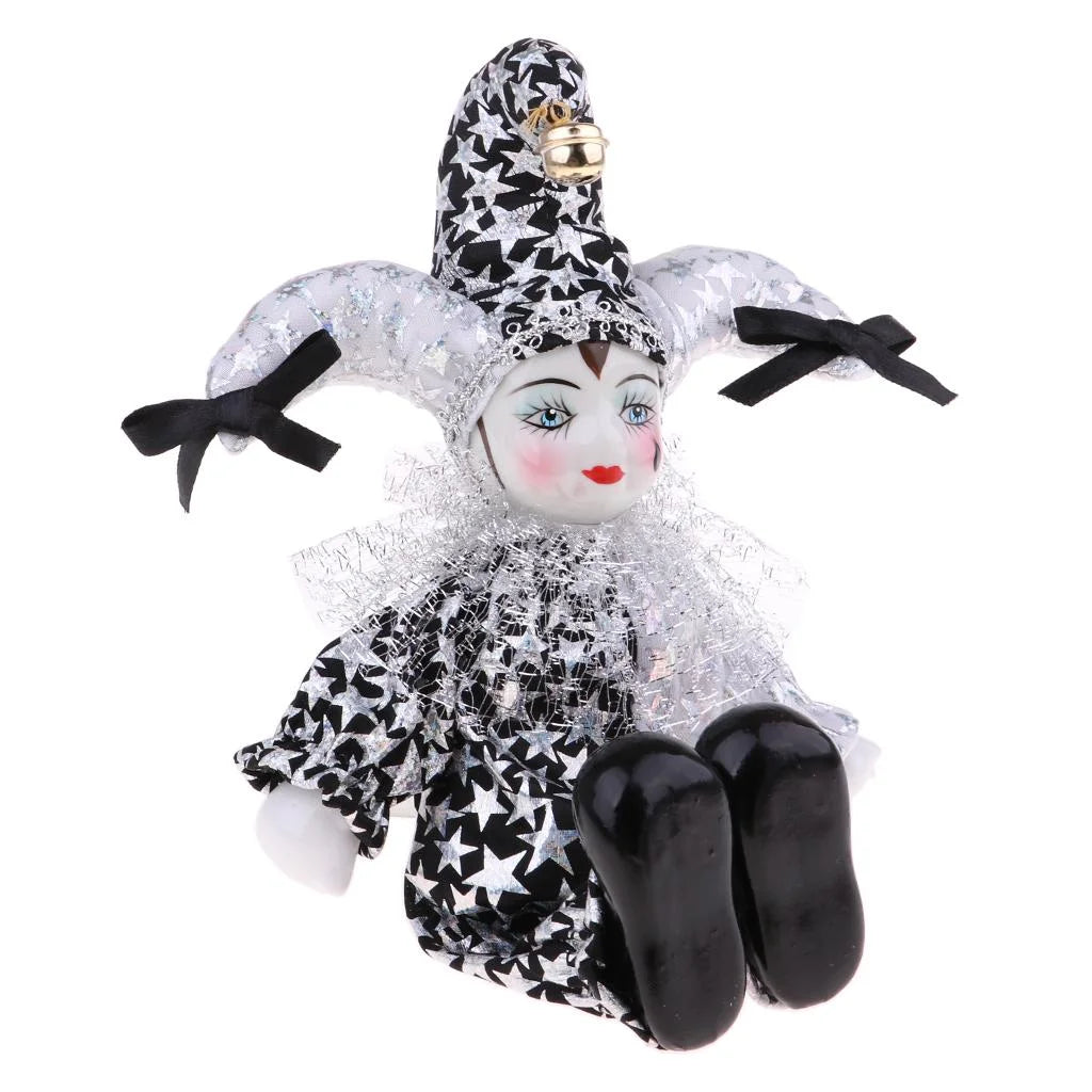 8 inch Porcelain Doll Harlequin Doll Toys F513