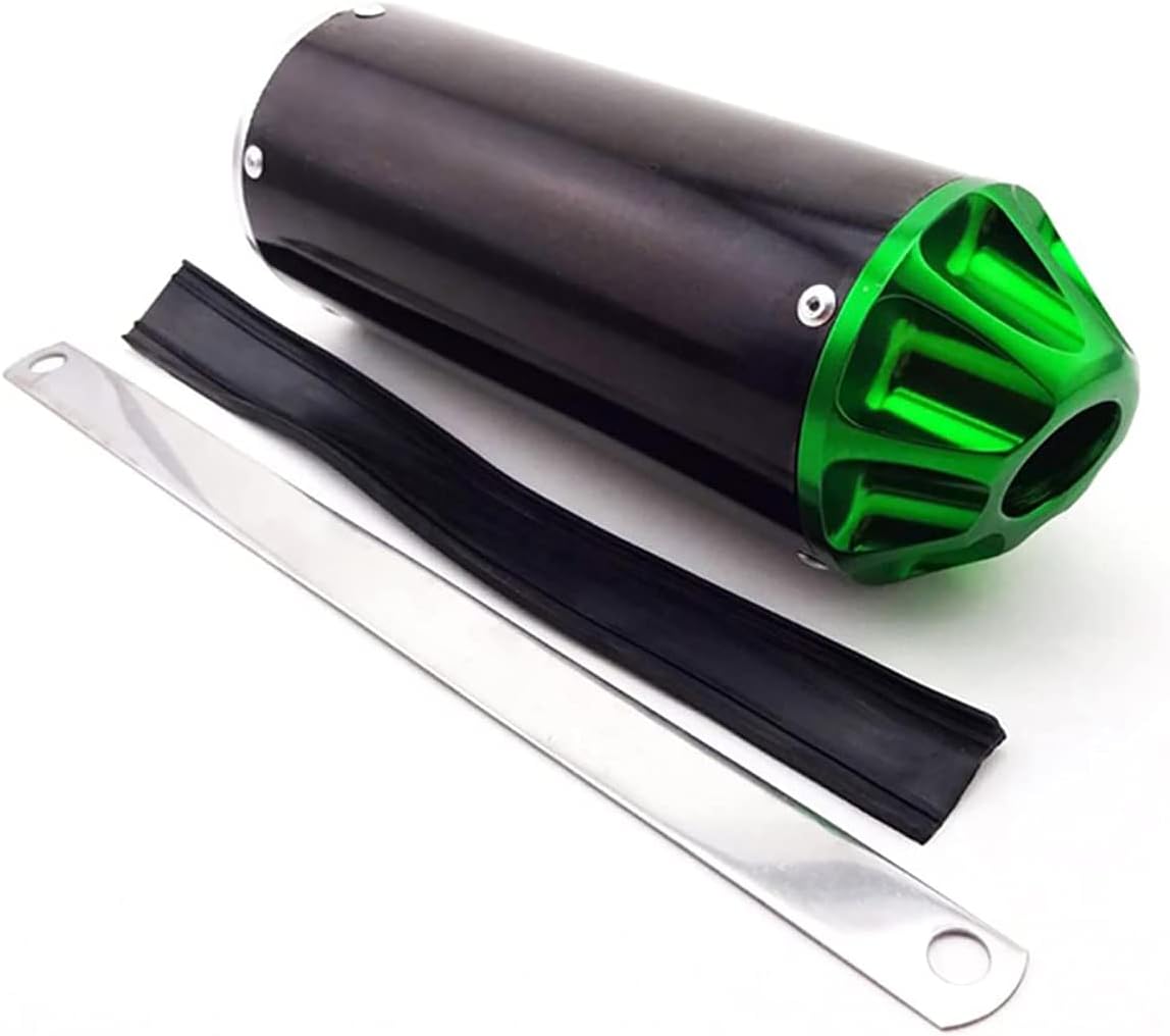 Green Exhaust Muffler Silencer Pipe Assembly Kit Pack of 2 F220711