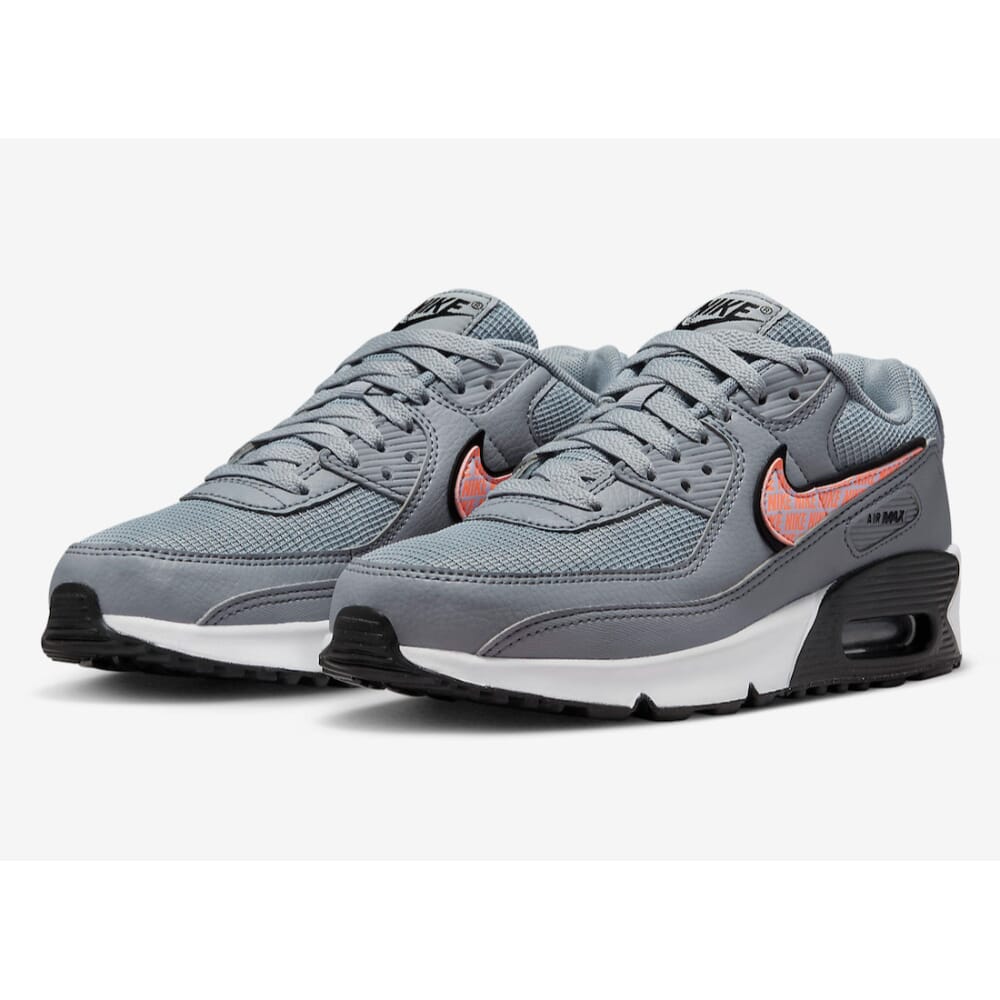 Wolf Grey/Sunset Glow Air Max 90 Grade-School Size 7Y X106