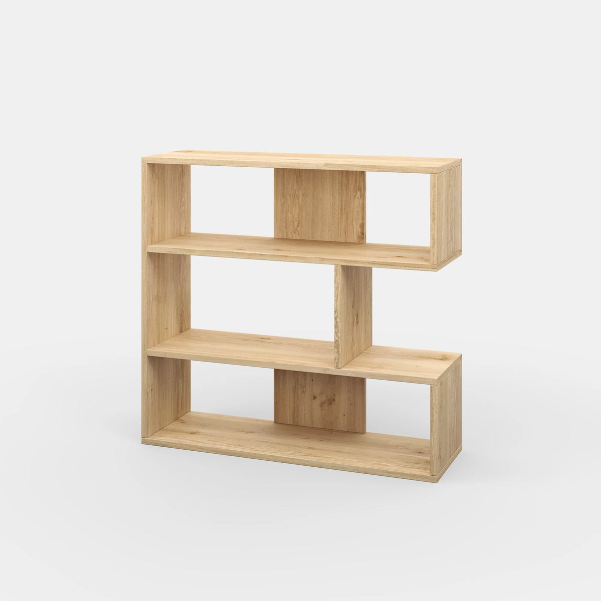 3 Tier Open Shelf Oak Bookcase P5864